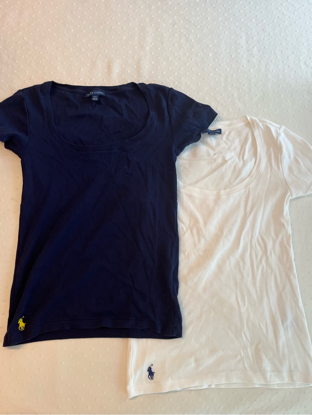 Ralph Lauren Short Sleeve Tee Set in Navy & White